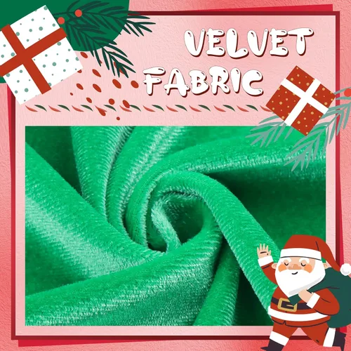 Vista 5 de YanJie Diademas de Navidad para niñas, lazo de pelo rojo, lazos de terciopelo verde, lazos para recién nacidos, cintas para el pelo de nailon