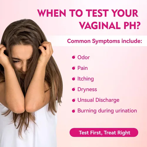Vista 3 de Tiras de prueba de equilibrio de pH vaginal, kit de prueba de pH femenino de 50 para mujeres infección por levaduras y monitor BV, equilibrio