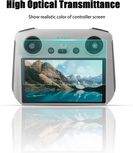 Vista 2 de Protector de pantalla Air 3/Mini 3/Mini 3 Pro para DJI RC/RC 2, control remoto, cámara, dron, cuadricóptero, paquete de 2 gafas templadas HD