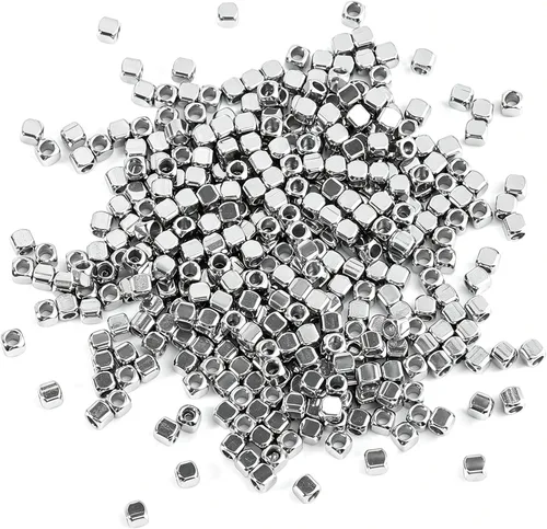 Vista 13 de [2 MM/280 piezas] Cuentas de acero inoxidable negras redondas de metal espaciador a granel para hacer joyas DIY, collar, pulsera Jewelry Beads for