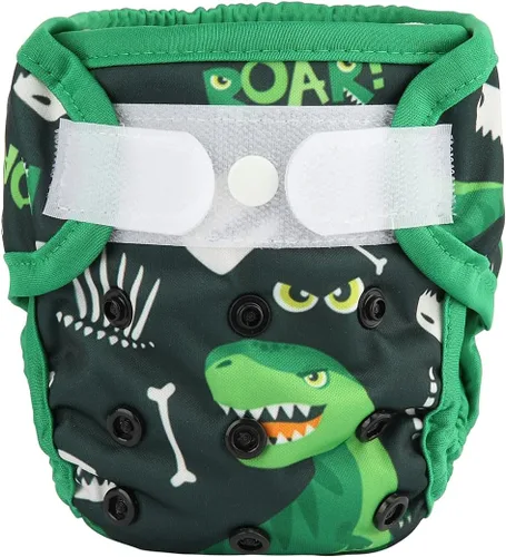 Vista 30 de Funda para pañales para recién nacidos con broche y pestaña de lavado, material PUL, 1 unidad