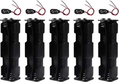 Vista 17 de 3 unids 2 AA titular de la batería USB hembra Socket 2 AA caja de batería titular con cubierta e interruptor de encendido/apagado