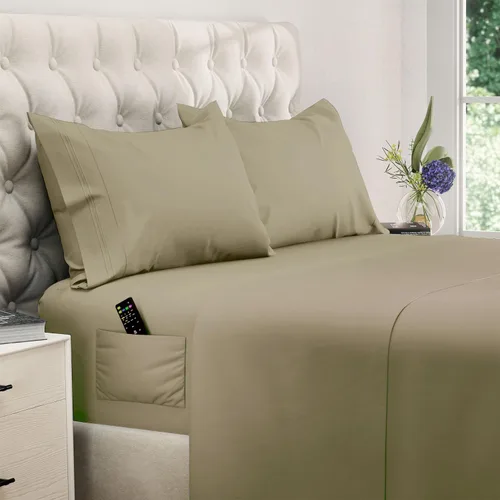 Vista 12 de DREAMCARE - Juego de sábanas de tamaño individual XL, 3 piezas, refrescantes, extralargas, suaves y duraderas de 100% poliéster de microfibra