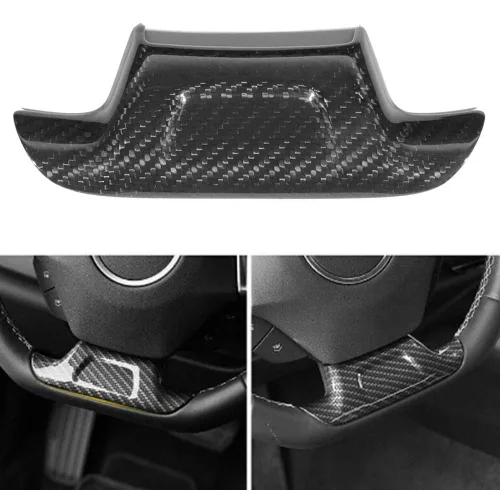 Vista 4 de Funda de volante de fibra de carbono para ZL1 2017-2019 (sin agujero)