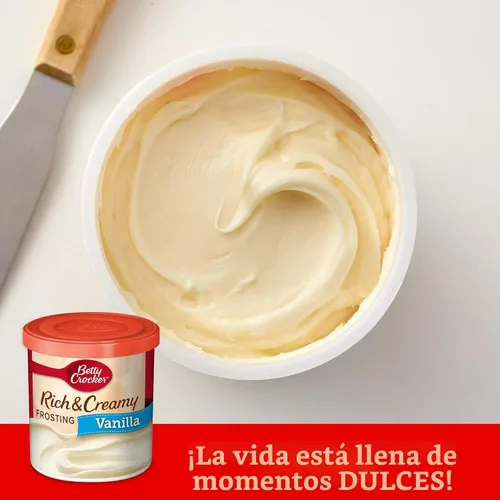 Vista 3 de Betty Crocker Glaseado de vainilla rico y cremoso, sin gluten, 16 onzas