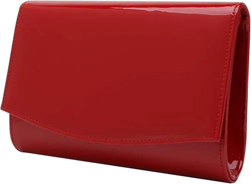 Vista 2 de CHARMING TAILOR Bolso de mano con solapa de charol clásico elegante y elegante bolso de noche