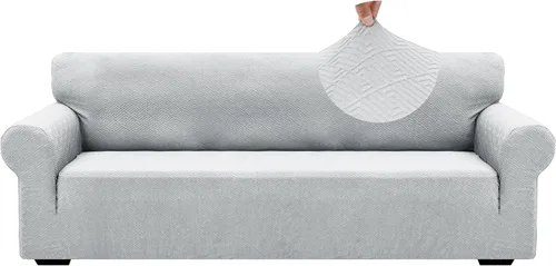 Vista 76 de ZNSAYOTX 1 Funda de silla Jacquard para sala de estar, funda de silla de alta elasticidad con brazos, antideslizante, apta para mascotas, funda
