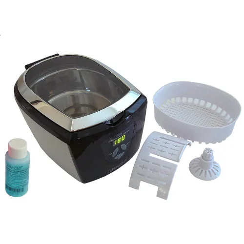 Vista 7 de iSonic CDS200B Limpiador ultrasónico digital con un tanque desmontable para joyas, gafas, relojes, CD, 1.6Pt/0.75 L, 110V