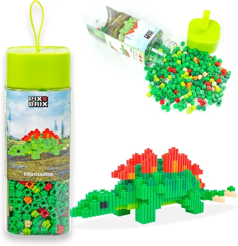 Vista 11 de Pix Brix Pixel Art Kit Puzzle Bricks – Serie Dinosaurio, Brachiosaurus – Juego de ladrillos de construcción patentado para recrear tu dinosaurio