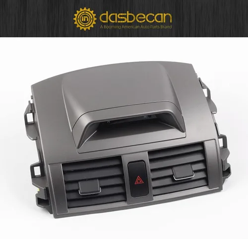 Vista 7 de Dasbecan Panel de ventilación de aire para salpicadero central con reloj Compatible con Toyota Corolla 2009-2013, Marco de cubierta de bisel