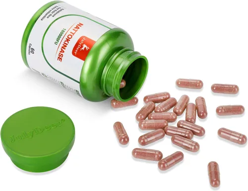Vista 7 de JulyDeer Nattokinase 6,000 FU por porción de enzima, botella entera de 180,000 FU, con arroz kójico rojo, extracto de Salvia Miltiorrhiza - 120