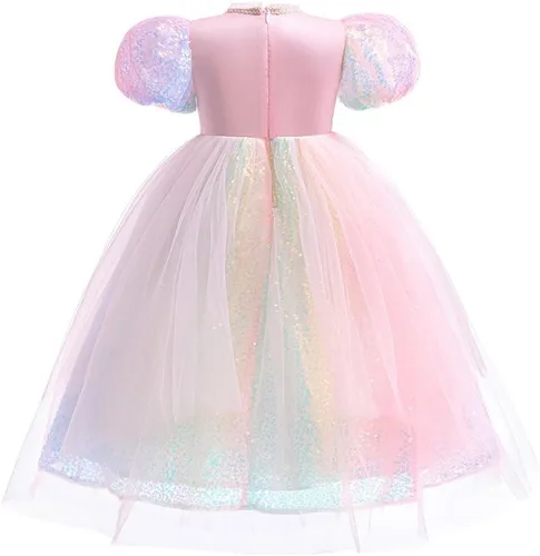 Vista 8 de REXREII Disfraz de princesa durmiente para niñas, disfraz de Halloween, cosplay, Navidad, fiesta de cumpleaños (accesorios)