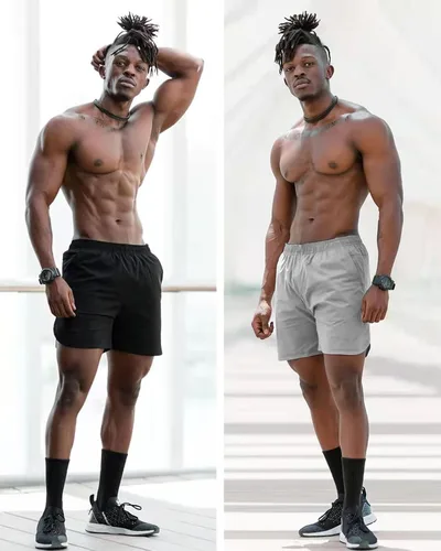 Vista 8 de CANGHPGIN Pantalones cortos de entrenamiento para hombre de 7 pulgadas, ligeros, paquete de 2 pantalones cortos de baloncesto con bolsillos
