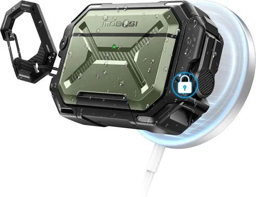 Vista 11 de MOBOSI para Funda de AirPods Pro 3 [Funda Impermeable IP68 para iPods Pro 3 y Compatible con MagSafe] Funda Protectora de Grado Militar para Earpods