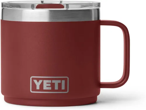 Vista 16 de YETI Rambler - Taza apilable con forro de cerámica, de 14 onzas, aislada al vacío, de acero inoxidable con tapa MagSlider, color negro