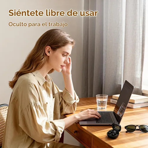 Vista 4 de Ear Buds Invisible Mini Auriculares Inalámbricos Bluetooth Más Pequeño