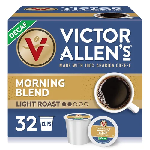 Vista 11 de Victor Allen's - Café descafeinado 100% colombiano, tostado medio, 80 unidades, cápsulas de café de una sola porción para cafeteras Keurig K-Cup