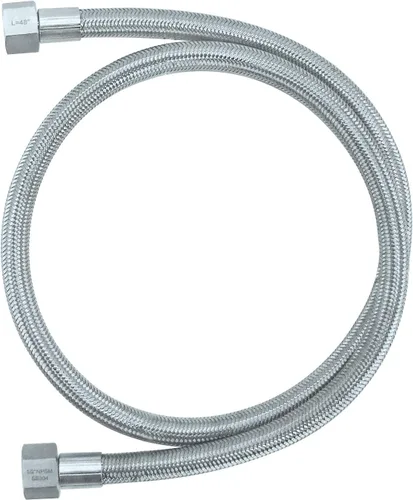 Vista 3 de HFS (R) Manguera trenzada de acero inoxidable NPT hembra de 1/2 pulgada de longitud, con forro de PTFE, 1500 PSI (24 pulgadas)