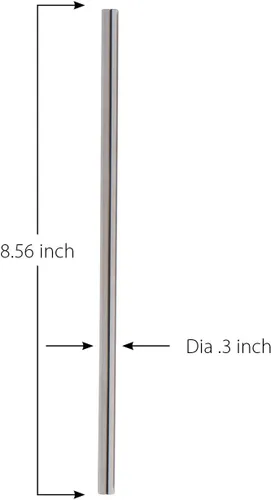 Vista 5 de Healthy Human Juego de 3 popotes de acero inoxidable reutilizables sin BPA, ideales para vasos de 20 onzas