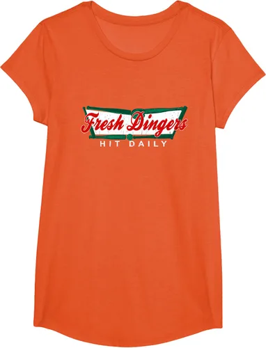 Vista 74 de Camiseta divertida de béisbol y softbol Don't Bunt Hit Fresh Dingers, Negro