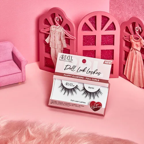Vista 6 de Ardell Bambi - Pestañas postizas con aspecto de muñeca, ligeras, dramáticas de volumen y longitud para efecto de ojos grandes, 1 par