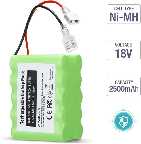 Vista 2 de BRJR Reemplazo de batería SV780 de 18 voltios, 2500 mAh, compatible con Shark SV780-N XB780N SV760 Series SV780-N-14