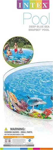 Vista 9 de Piscina Intex Deep Sea Blue SnapSet para niños