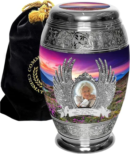 Vista 15 de Urnas de Cremación Conmemorativas para Cenizas Humanas de Adultas Femeninas - Urnas Personalizadas y Decorativas - Urnas Bellamente Hechas a Mano