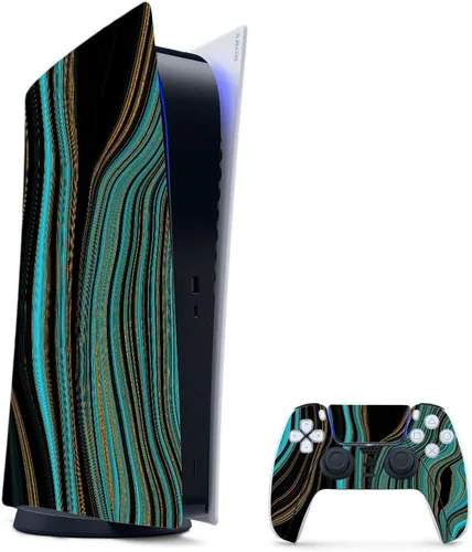 Vista 81 de MightySkins - Skin para juegos para PS5 / Playstation 5 Bundle – Mármol ámbar Envoltura protectora de vid Fácil de aplicar y cambiar