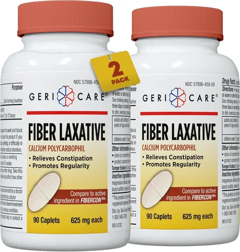 Vista 9 de GeriCare Laxante de fibra – Suplemento de fibra de policarbofilo de calcio de 625 mg para mujeres y hombres – Alivio suave y eficaz de venta libre