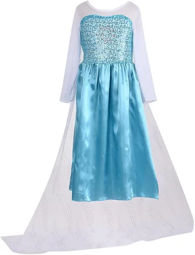 Vista 2 de LOEL Vestido de princesa, disfraces de princesa para niña, cumpleaños, Halloween, Navidad, cosplay