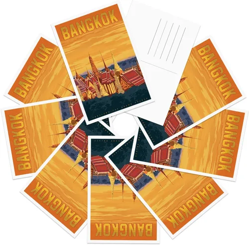 Vista 13 de gaeaverse Amsterdam Países Bajos Postales de paisaje vintage 9 piezas/juego de tarjetas de felicitación de ciudades del mundo para negocios, viajes