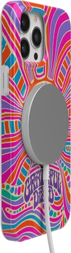 Vista 3 de Casely Funda para iPhone 13 Pro Max Arte del caos Cráneo Grateful Dead Compatible con MagSafe Diseño clásico ultra delgado