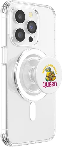 Vista 3 de Tacos & Agua Fresca Fun Mexican Food Lover Comida Mexicana PopSockets MagSafe PopGrip for iPhone