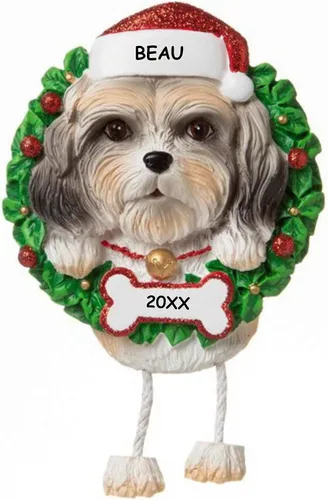 Vista 25 de Adorno de Navidad personalizado para mascotas de raza de perro (Beagle)