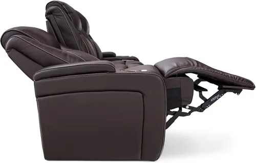 Vista 7 de Seatcraft Colosseum - Sofá marrón con mesa plegable
