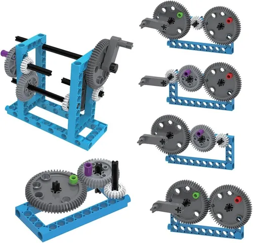 Vista 5 de Thames & Kosmos Kit de Experimentación Científica y Construcción de Modelos de Máquinas Simples, Introducción a la Física Mecánica, Construye 26