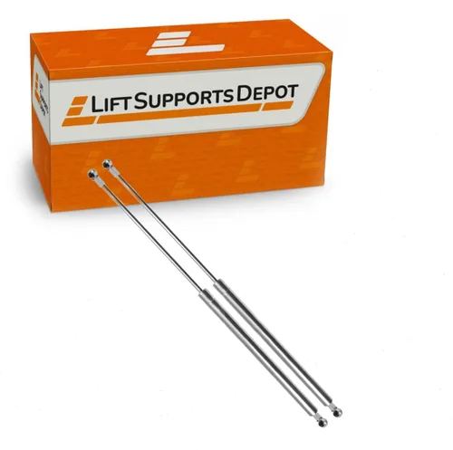 Vista 7 de Lift Supports Depot Cantidad (2) 28 pulgadas x 100lbs 0.512 in Ball Socket Cup End Fittings Stainless Steel Lift Support 10/22 Marine Grade Shocks