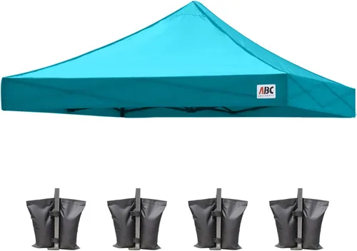 Vista 77 de ABCCANOPY Toldo de repuesto para tienda de campaña desplegable (8 x 8 pies, blanco)