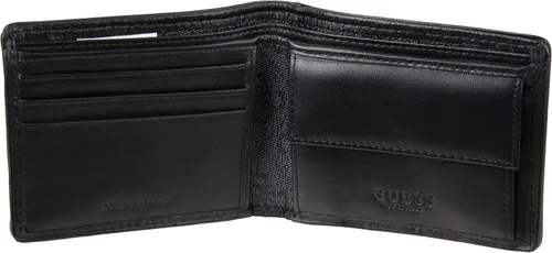 Vista 3 de Guess Billetera plegable delgada de cuero para hombre
