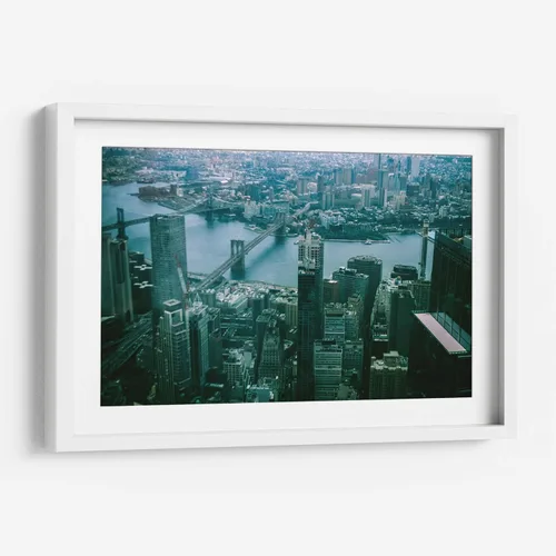 Vista 8 de Canvas Lab View from the new WTC by Raúl Ruz 11 x 7 in Fine Art Framed Print, Frame Color: Black, With Mat