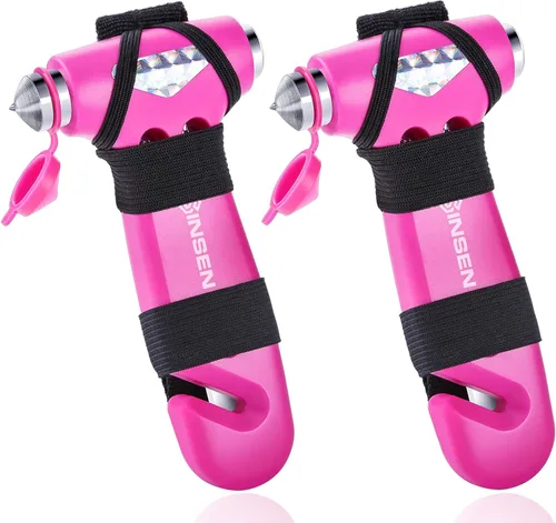 Vista 11 de SENSEN - Cortador de cinturón de seguridad para automóvil, herramienta de emergencia para romper vidrio, kit de escape de martillo de seguridad, 3