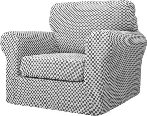 Vista 100 de YEMYHOM - Fundas elásticas para cojín individual, protector de sofá, silla, asiento, funda deslizante, funda suave de sofá, reemplazo, grande, a
