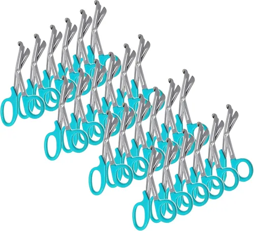 Vista 12 de Juego de 24 tijeras paramédicas EMT de 7.25 pulgadas, hechas de acero inoxidable de alta calidad, regalo ideal para EMT, enfermeras, médicos