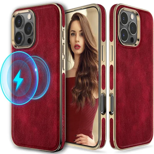 Vista 32 de LOHASIC Funda de piel de lujo para iPhone 18 Pro Max/iPhone 17 Pro Max Beige