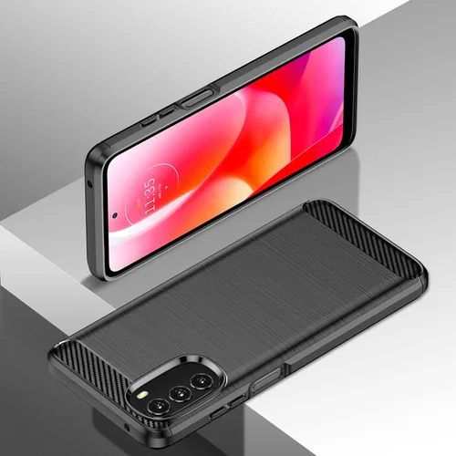 Vista 7 de Funda para Moto G 5G (2022) con protector de pantalla HD, parachoques de TPU antideslizante de absorción de golpes, funda protectora de goma suave