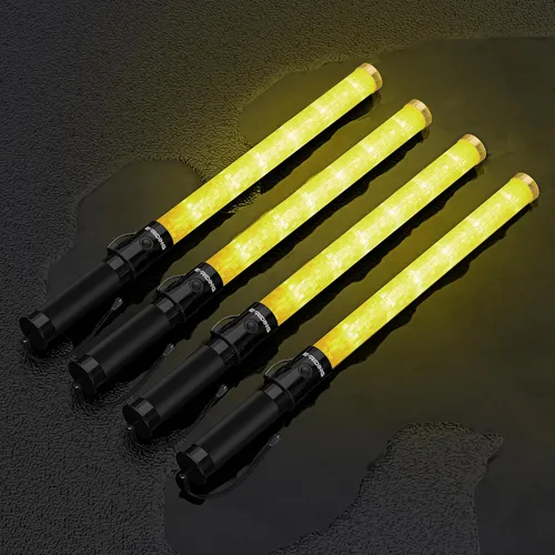 Vista 19 de E-riding Varita de Tráfico con Luz de Seguridad de 21 pulgadas Alta Visibilidad, Duradera, Portátil Varita de Control de Tráfico con 3 Modos