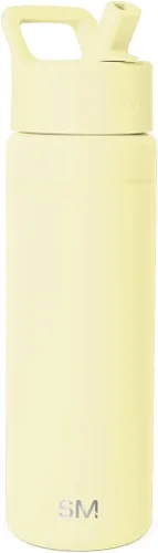 Vista 42 de Simple Modern botella de agua con tapa con pajita, termo de acero inoxidable con aislamiento al vacío, reutilizable, sin BPA, sin fugas
