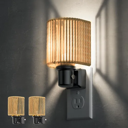 Vista 20 de L LOHAS LED Las luces nocturnas se enchufan a la pared, enchufe en la luz Beige-3000K