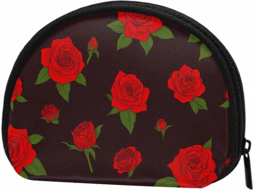 Vista 8 de IBILIU Monedero pequeño con diseño de manzanillas sobre fondo azul, mini, monedero, monedero, monedero, cambio, para mujeres y hombres, Moneda-002